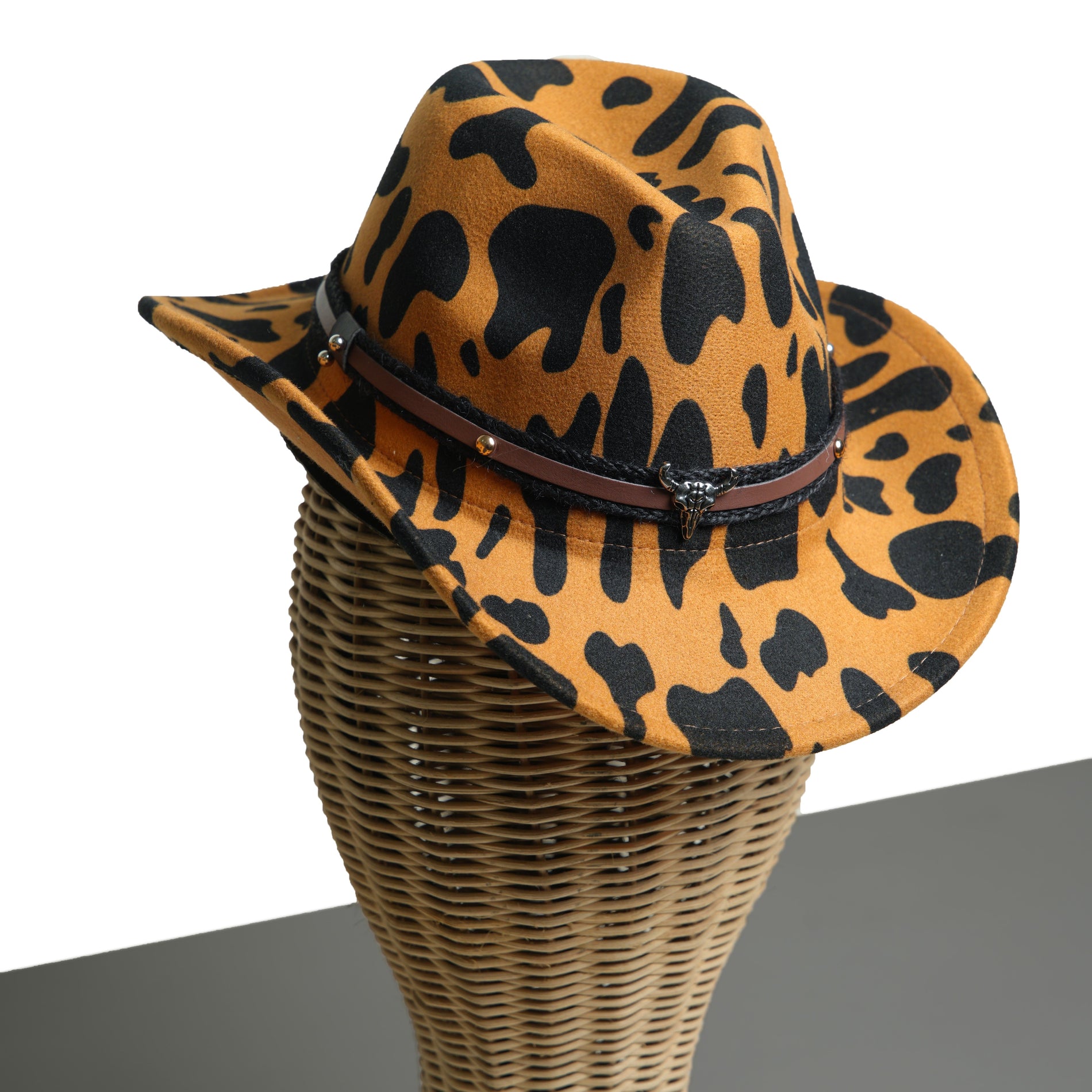 Chokore  Chokore Cow Print Cowboy Hat (Yellow) 