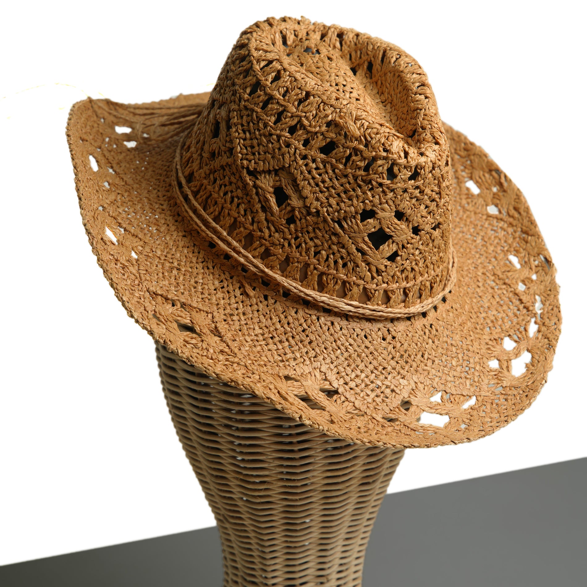 Chokore Chokore Handcrafted Straw Cowboy Hat (Khaki) Chokore Handcrafted Straw Cowboy Hat (Khaki) 