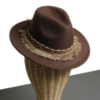 Chokore Chokore Boho Style Fedora Hat (Chocolate Brown)