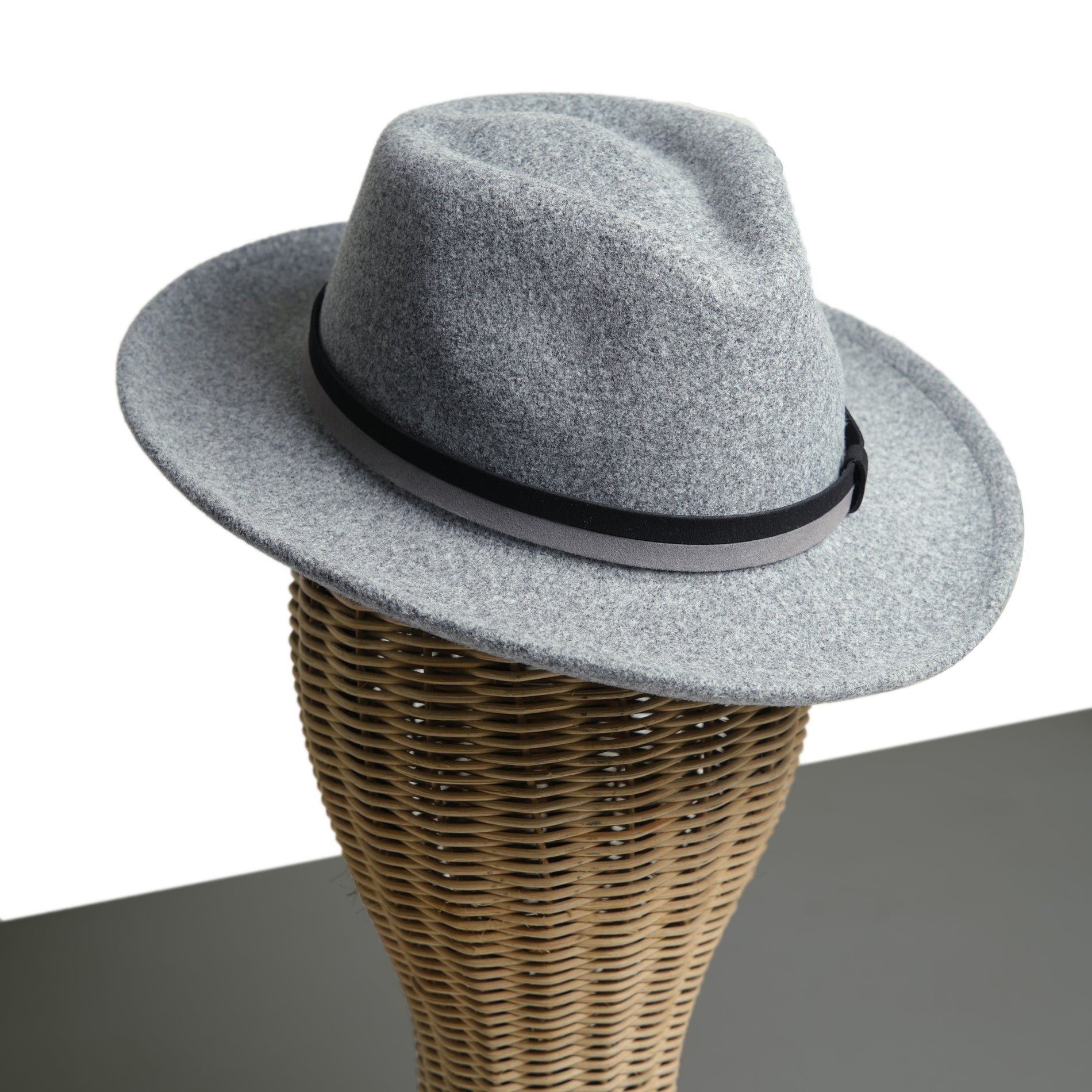 Chokore  Chokore Vintage Fedora Hat (Light Gray) 