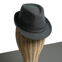 Chokore Chokore Classic Plaid Fedora Hat (Dark Gray)