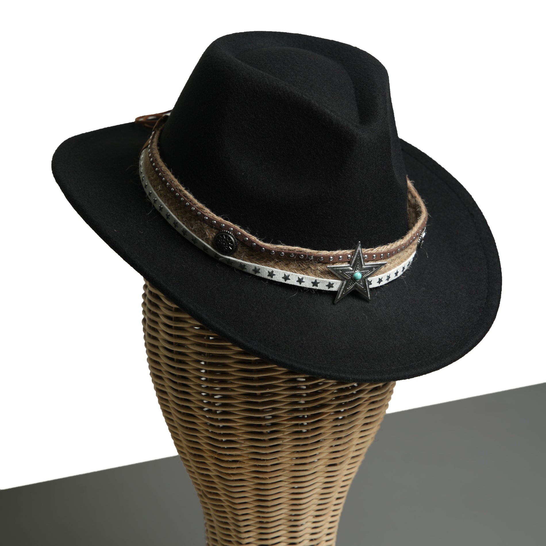 Chokore  Chokore Cowboy Hat with Jute Band (Black) 