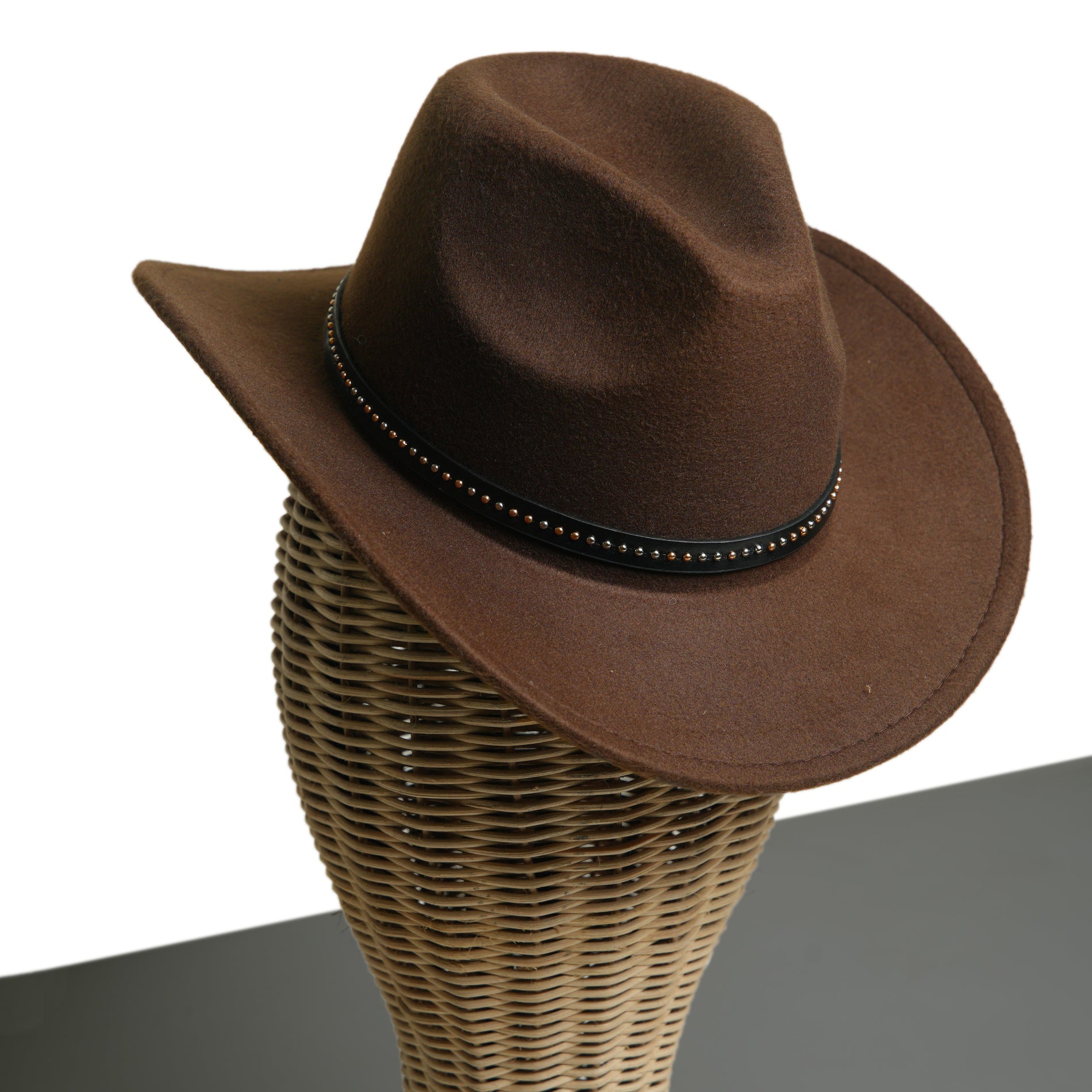 Chokore Chokore Cowboy Hat with Belt Band (Brown) Chokore Cowboy Hat with Belt Band (Brown) 