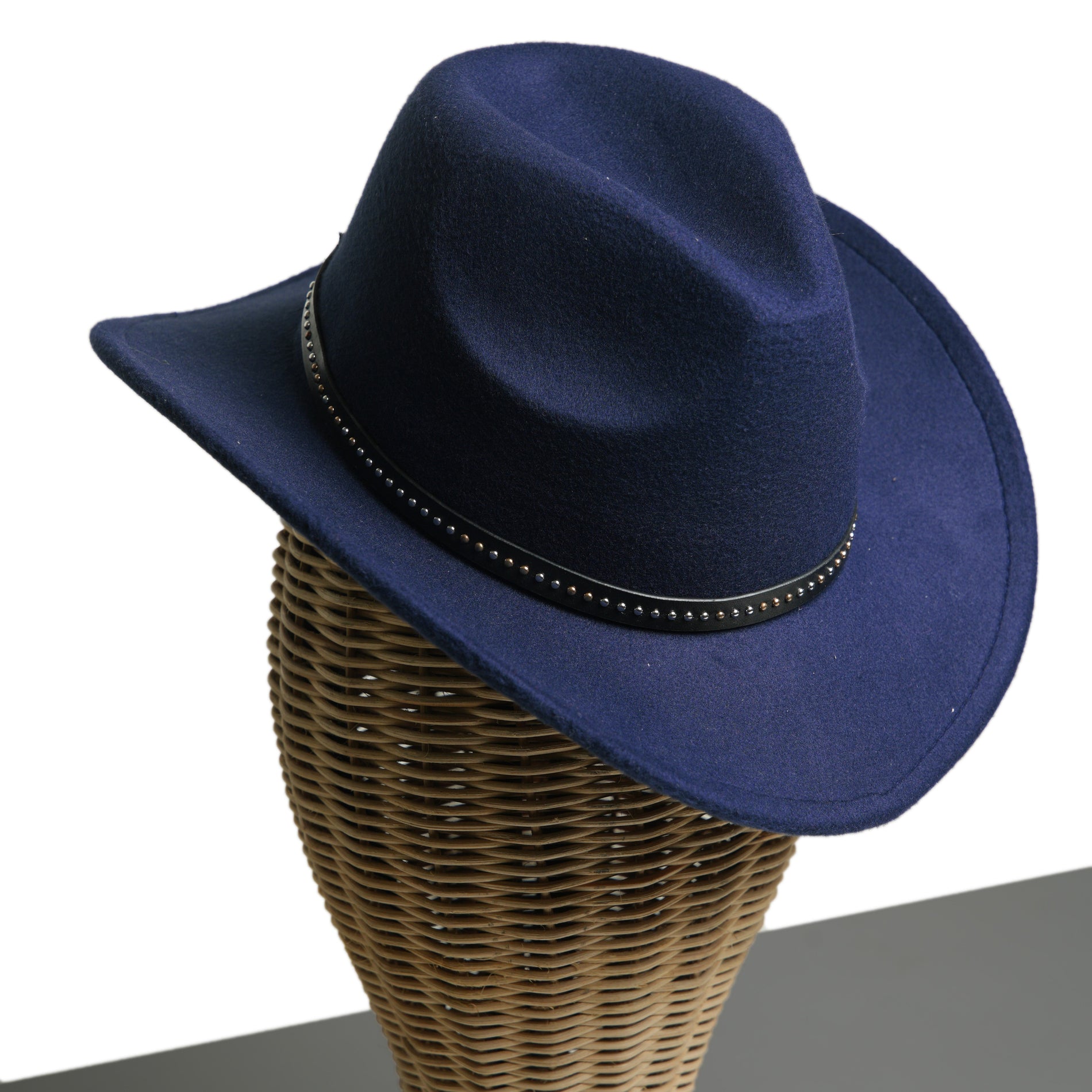 Chokore  Chokore Cowboy Hat with Belt Band (Navy) 