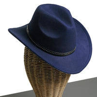 Chokore Chokore Cowboy Hat with Belt Band (Navy)