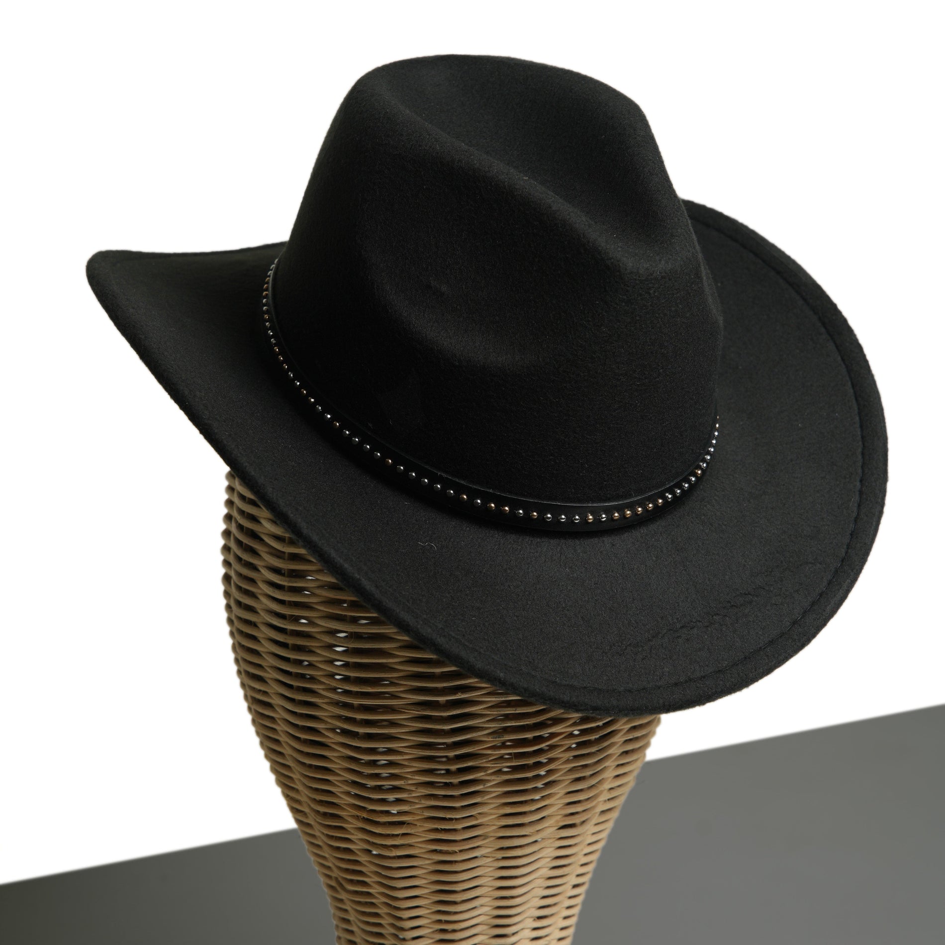 Chokore Chokore Cowboy Hat with Belt Band (Black) Chokore Cowboy Hat with Belt Band (Black) 