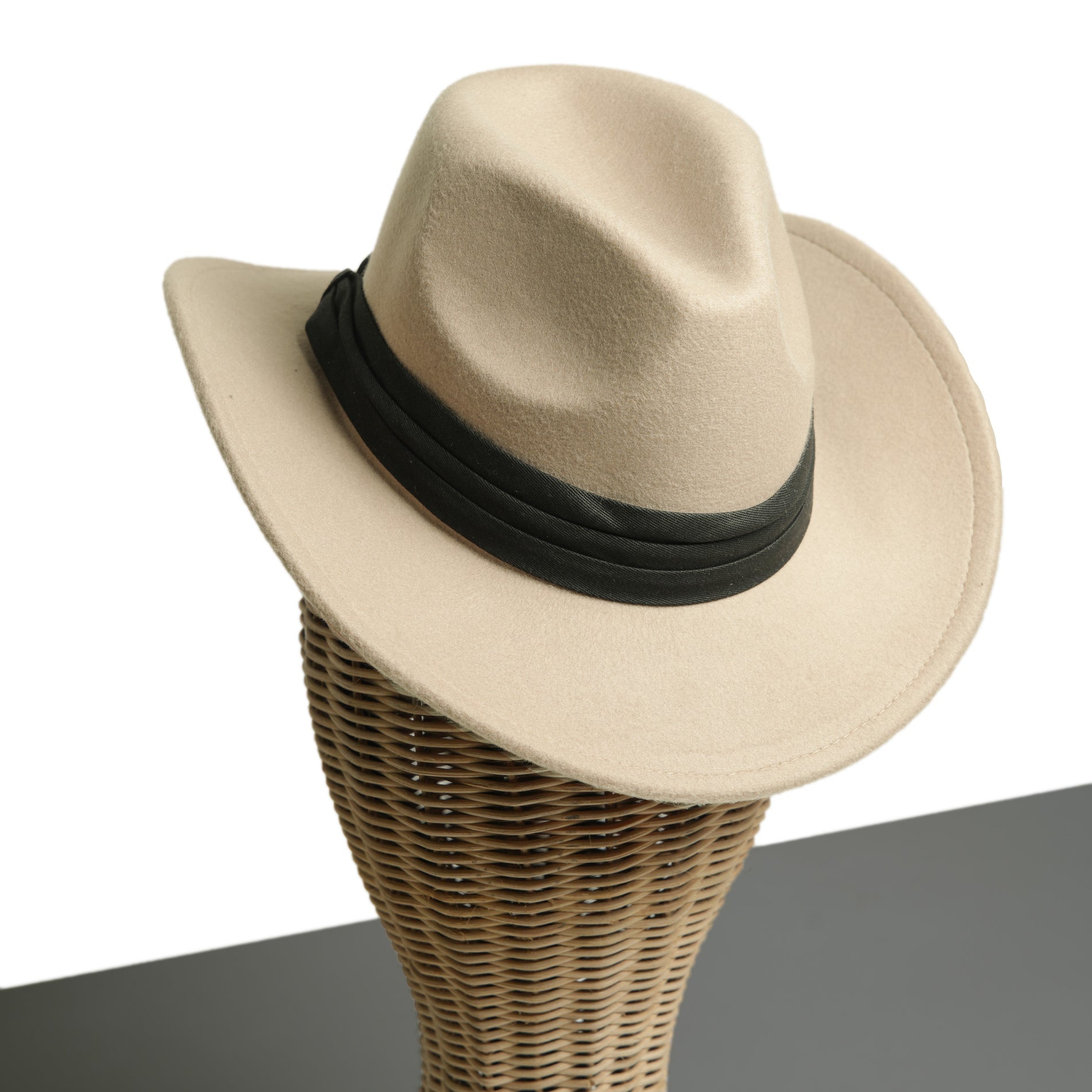 Chokore Chokore Cowboy Hat with Ribbon (Beige) Chokore Cowboy Hat with Ribbon (Beige) 