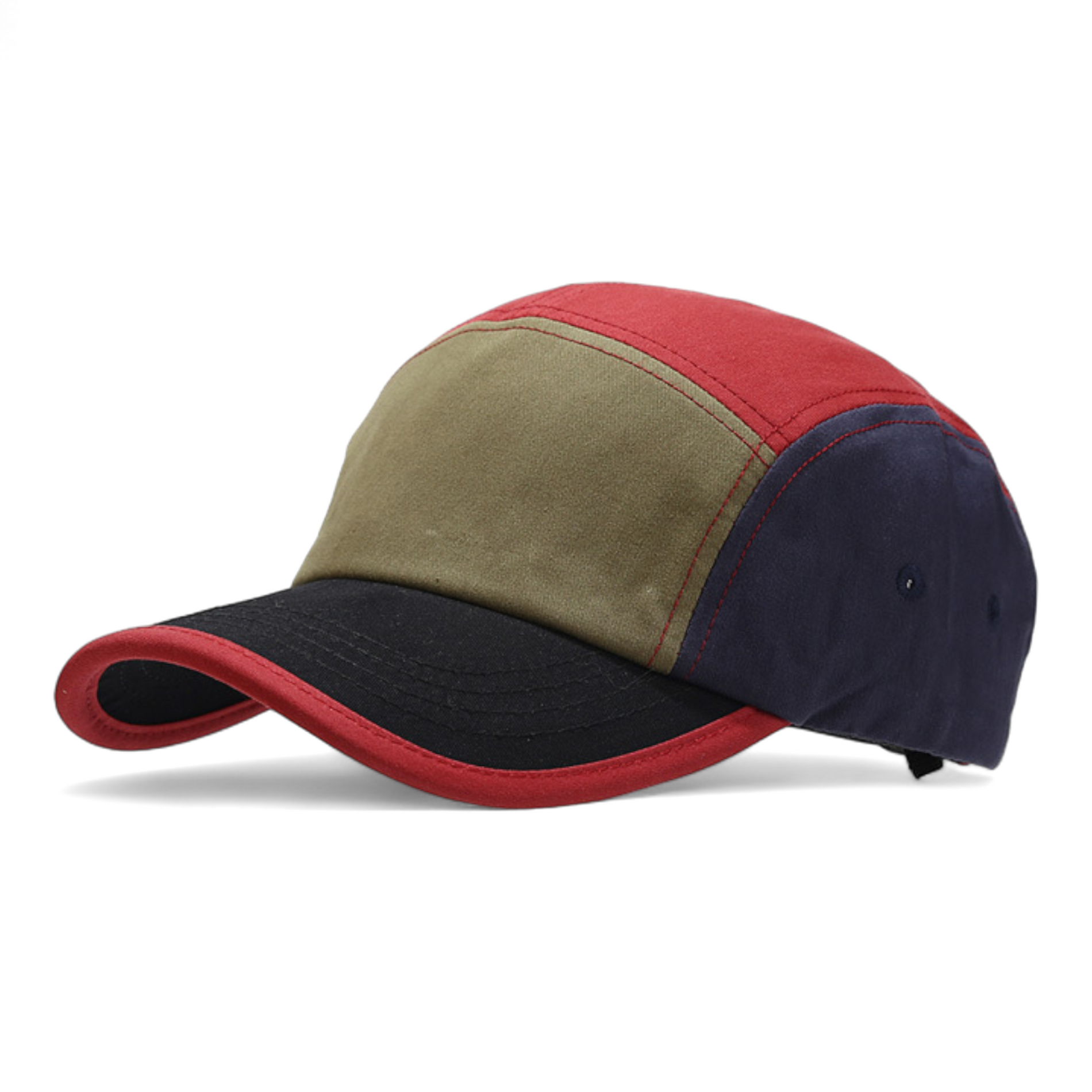 Chokore  Chokore Colorblock Retro Sports Cap (Black & Red) 