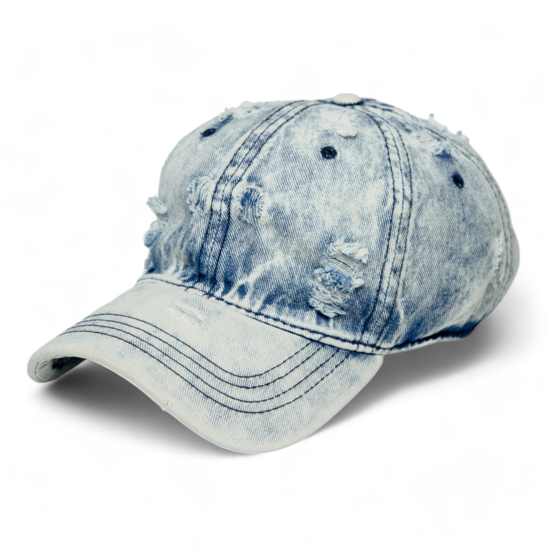 Chokore  Chokore Distressed Denim Cap (Light Blue) 