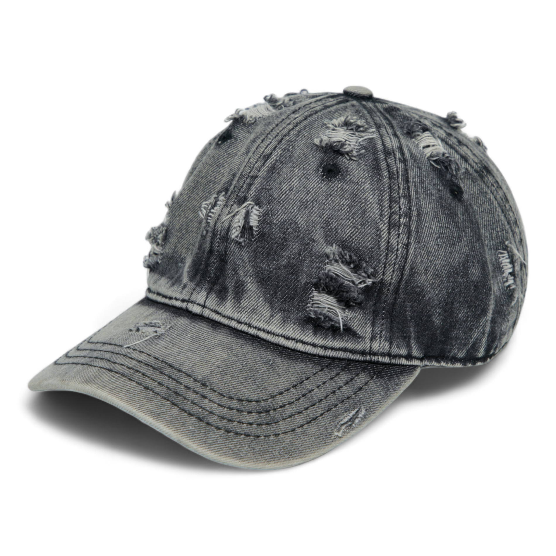 Chokore  Chokore Distressed Denim Cap (Black) 