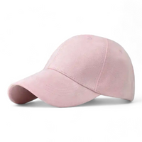 Chokore Chokore Structured Suede Baseball Cap (Pink)