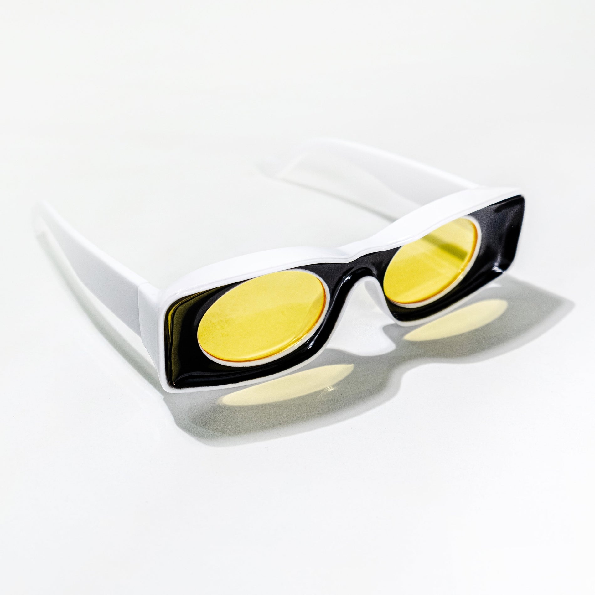 Chokore  Chokore Trendy Oval Sunglasses with UV 400 Protection (Yellow) 