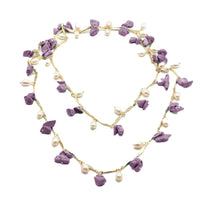 Chokore Chokore Amethyst Pearl Long Necklace