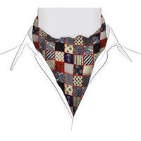 Chokore Chokore Men's Blue & Red Silk Designer Cravat