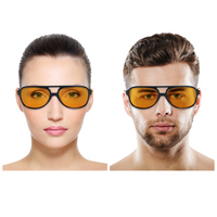 Chokore Chokore Round & Retro Polarized Sunglasses (Yellow & Black)