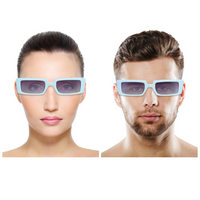 Chokore Chokore Tinted Rectangle Sunglasses (Light Blue)