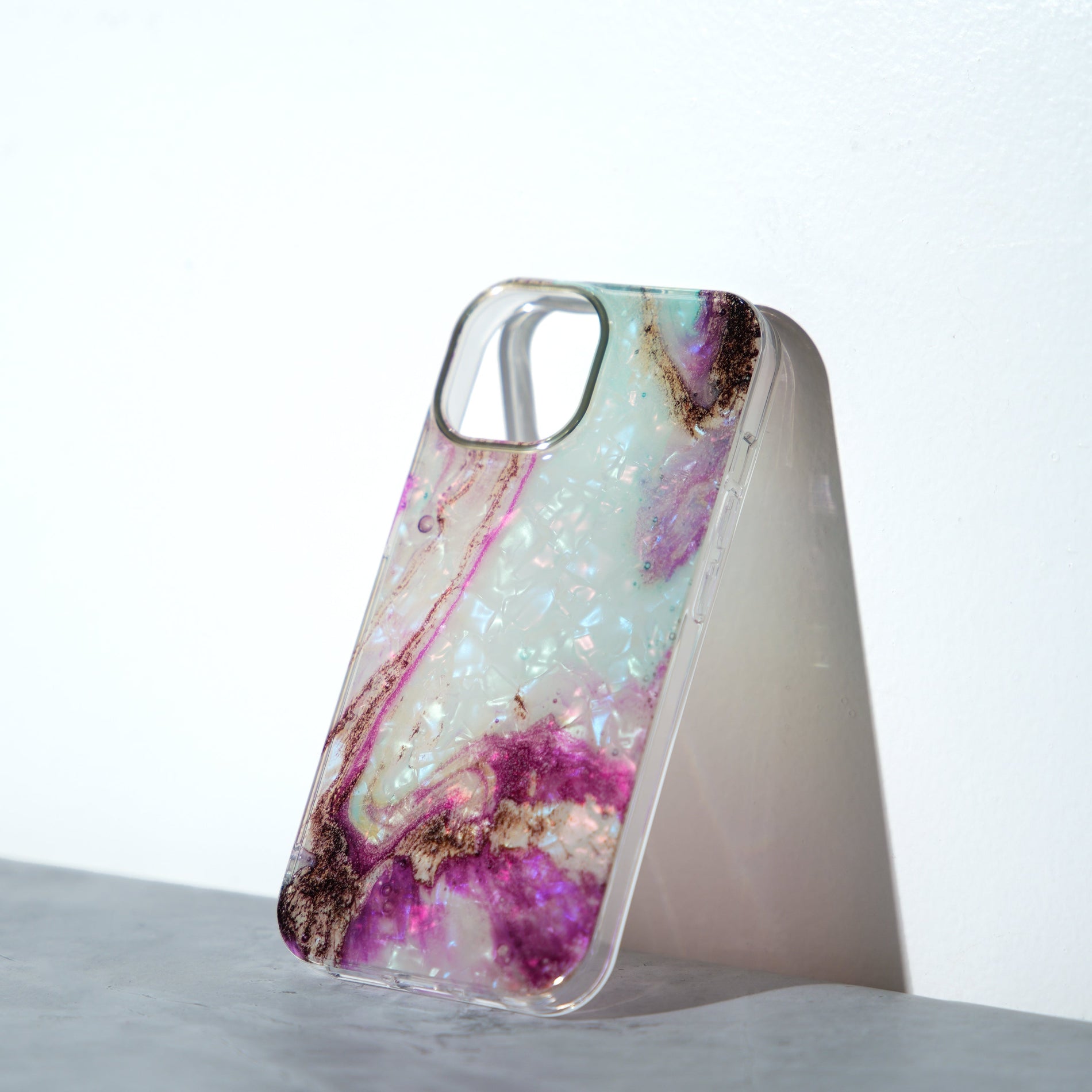 Chokore Chokore Watercolor Glitter Shell Mobile Cover  