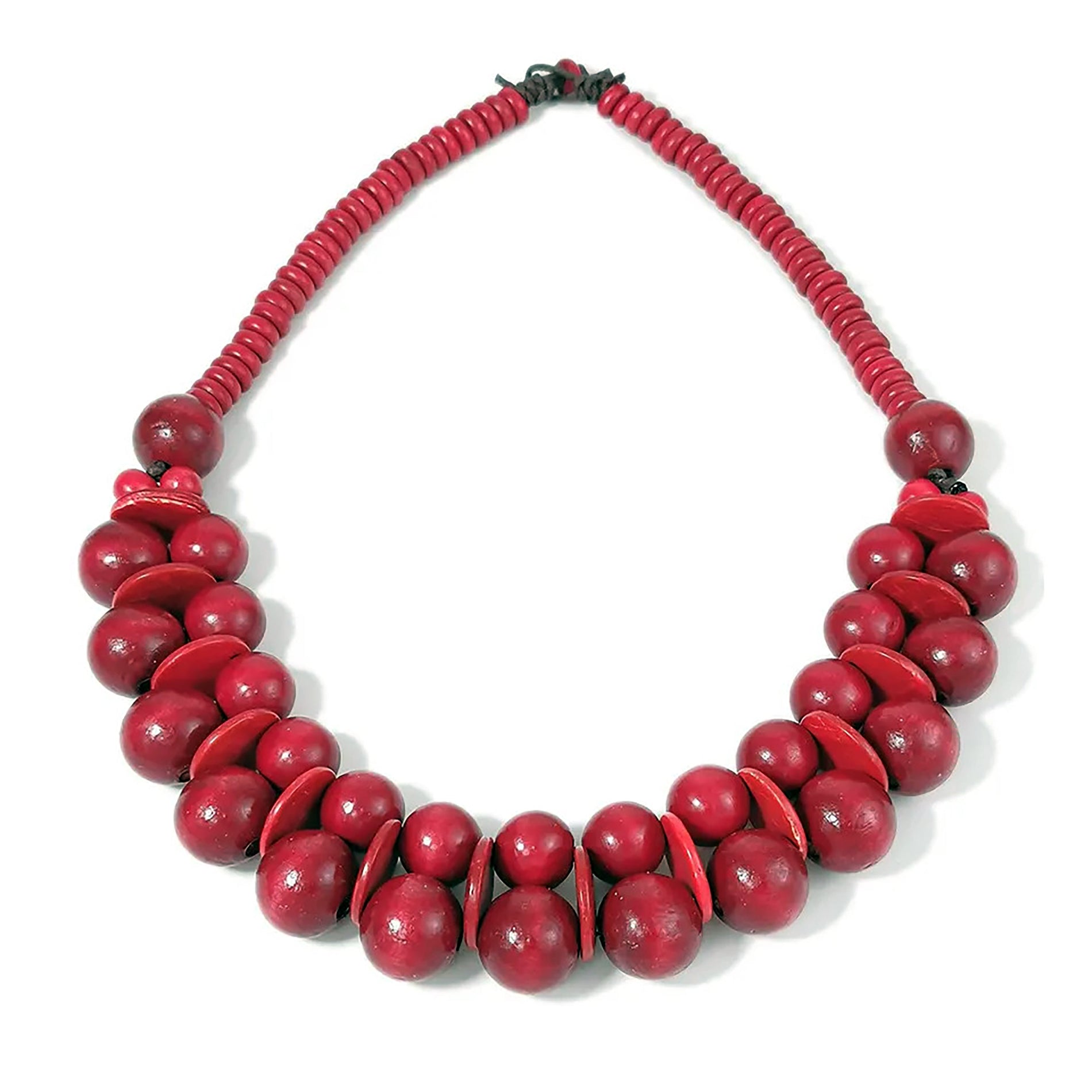 Chokore Chokore Chunky Bead Necklace (Red) Chokore Chunky Bead Necklace (Red) 