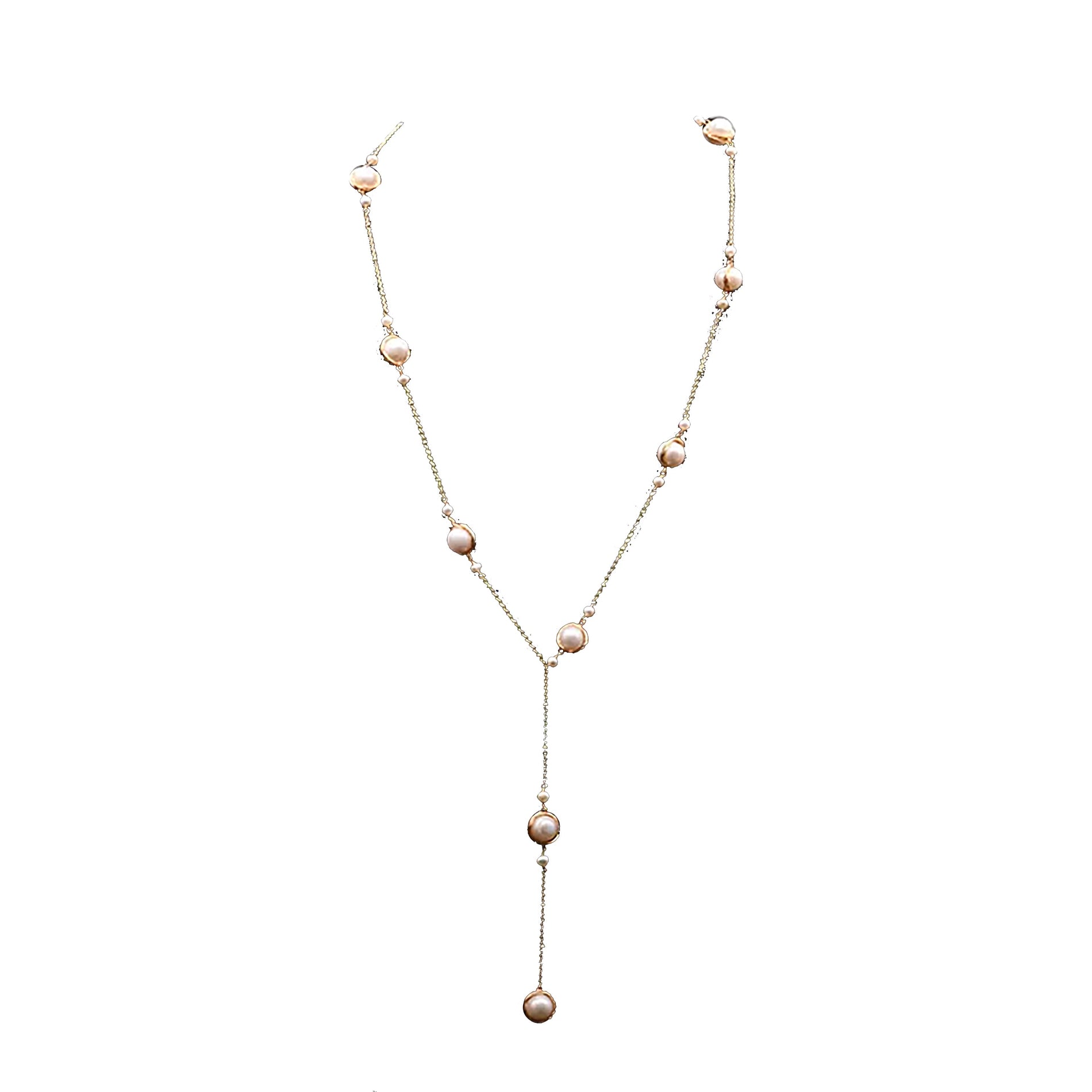 Chokore Chokore Drop Necklace with Freshwater Pearl Chokore Drop Necklace with Freshwater Pearl 