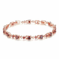 Chokore Chokore Garnet Linkchain Bracelet