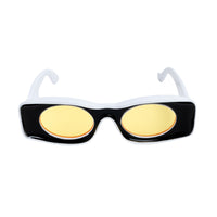 Chokore Chokore Trendy Oval Sunglasses with UV 400 Protection (Yellow)