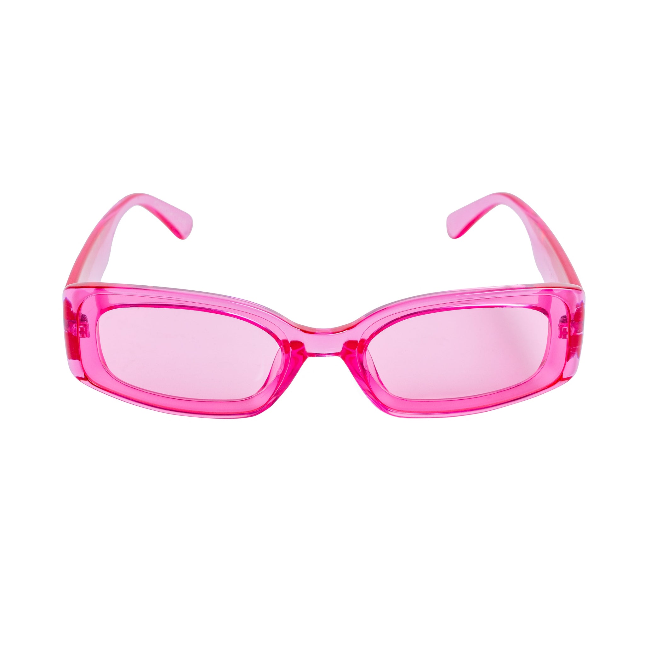 Chokore Rectangular UV-400 Protected Sunglasses (Pink)