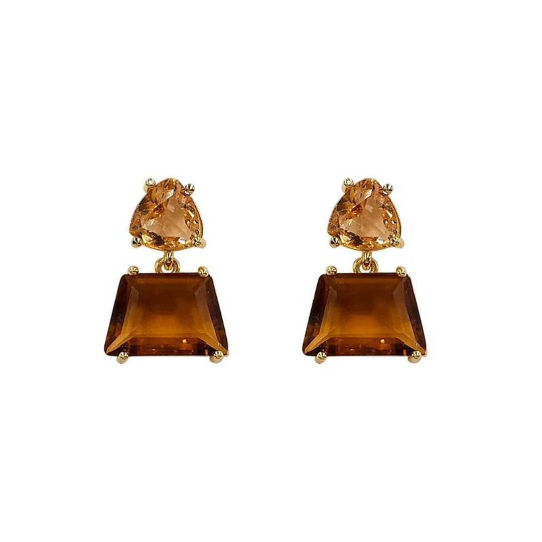 Chokore Chokore Tawny Crystal Earrings Chokore Tawny Crystal Earrings 