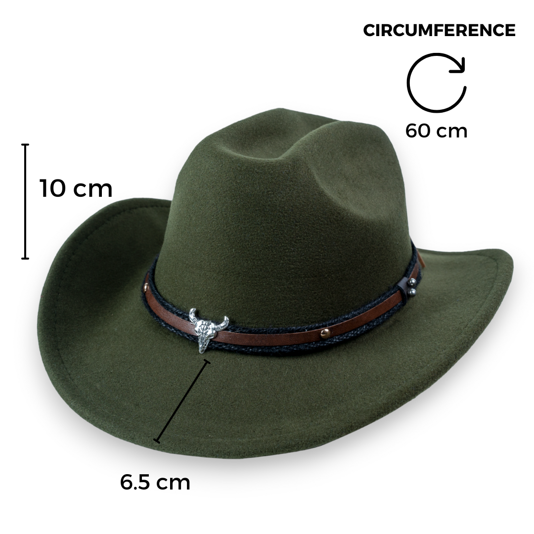 Chokore Chokore American Cowhead Cowboy Hat (Forest Green) Chokore American Cowhead Cowboy Hat (Forest Green) 