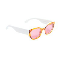 Chokore Chokore Purrfect Cat Eye Sunglasses with UV 400 Protection (White & Yellow)