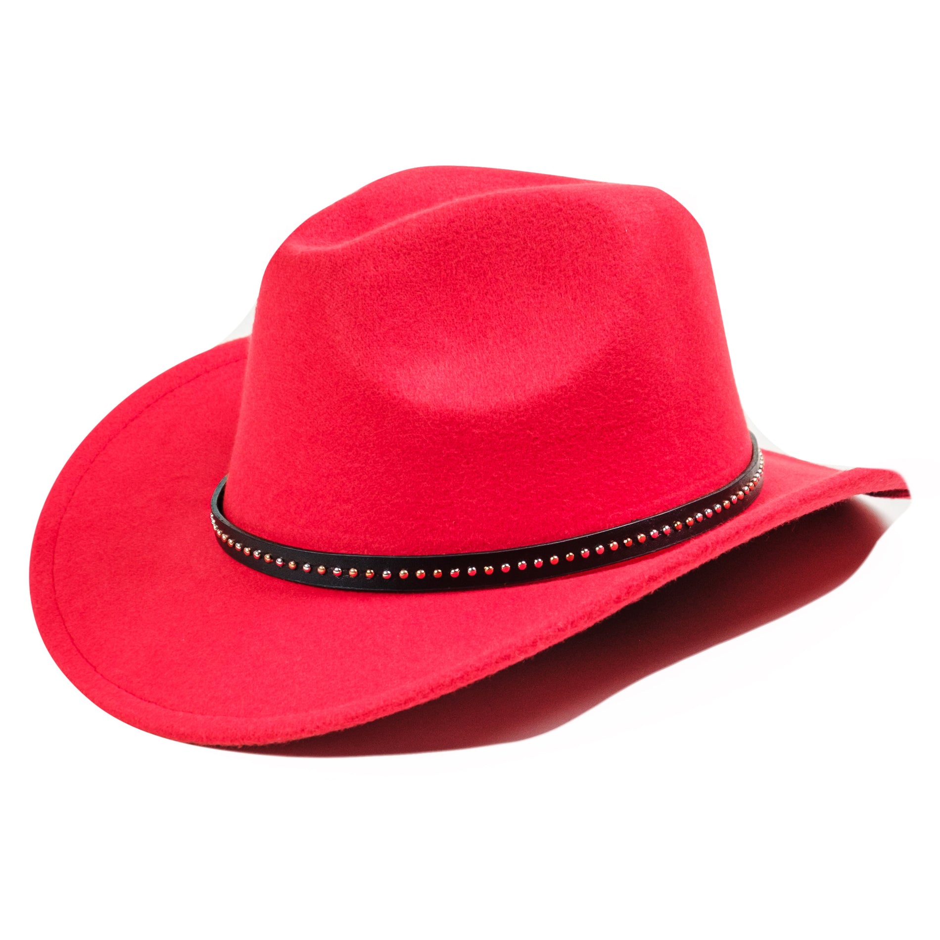 Chokore Chokore Cowboy Hat with Belt Band (Red) Chokore Cowboy Hat with Belt Band (Red) 