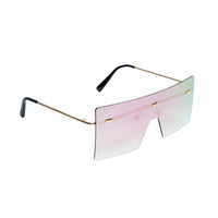 Chokore Chokore Rimless Oversized Sunglasses with UV 400 Protection (Pink)