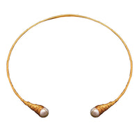 Chokore Chokore Freshwater Pearl Choker Necklace with wire detailing