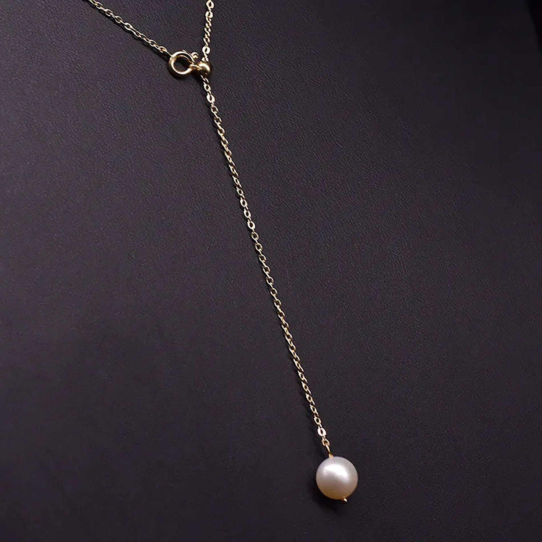 Chokore Chokore Minimal Pearl Drop Necklace Chokore Minimal Pearl Drop Necklace 