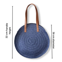 Chokore Chokore Round Beach Bag in Blue