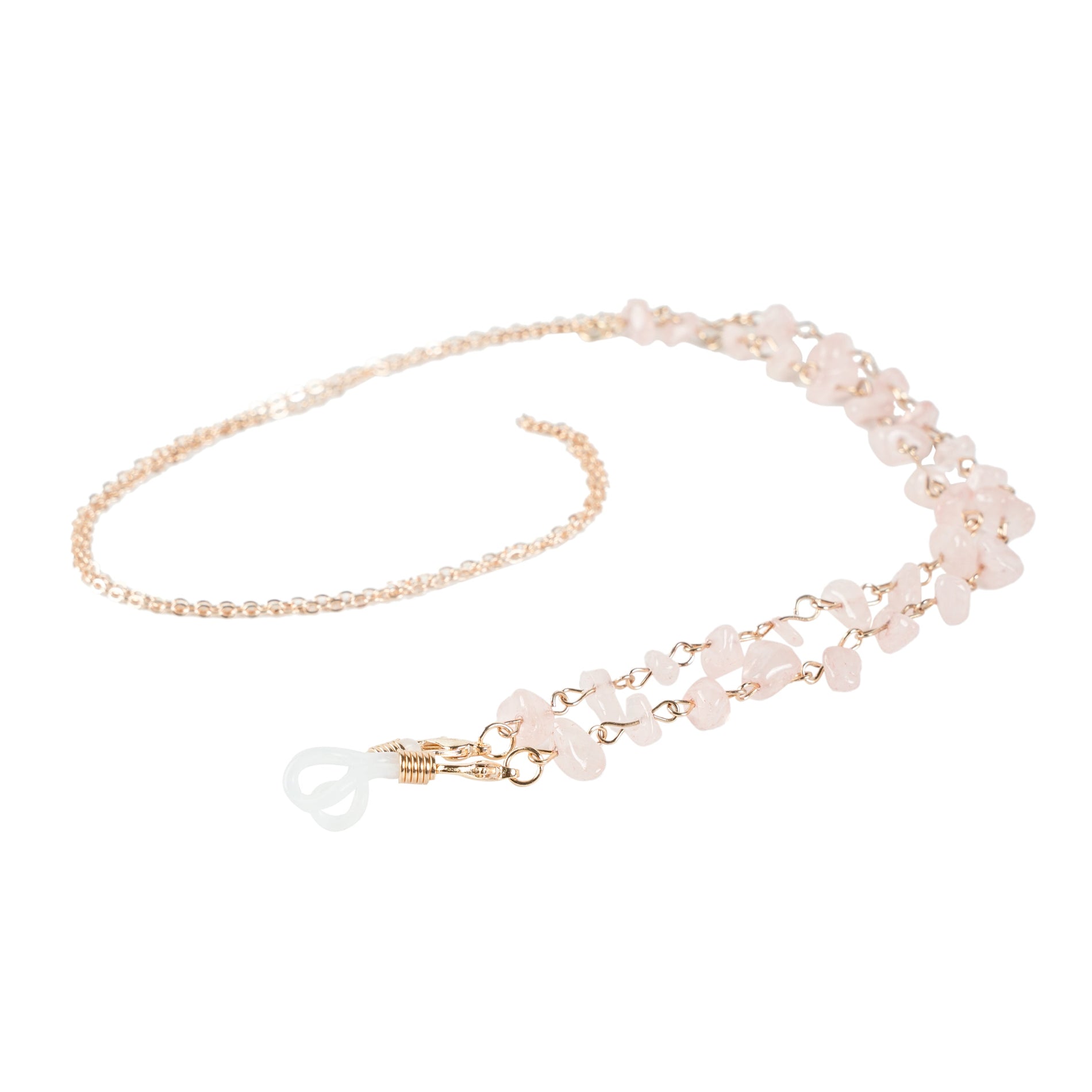 Chokore Chokore Natural Crystal Glass chain (Pink Crystal-Gold) Chokore Natural Crystal Glass chain (Pink Crystal-Gold) 