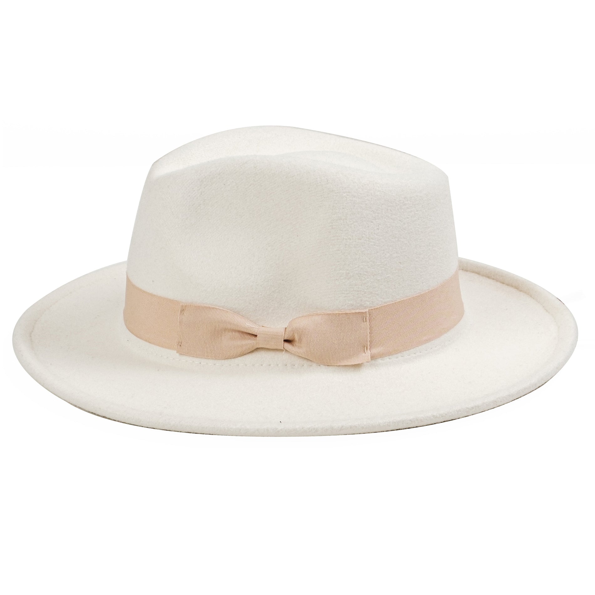 Chokore Chokore Fedora Hat with Bow Ribbon (White) Chokore Fedora Hat with Bow Ribbon (White) 