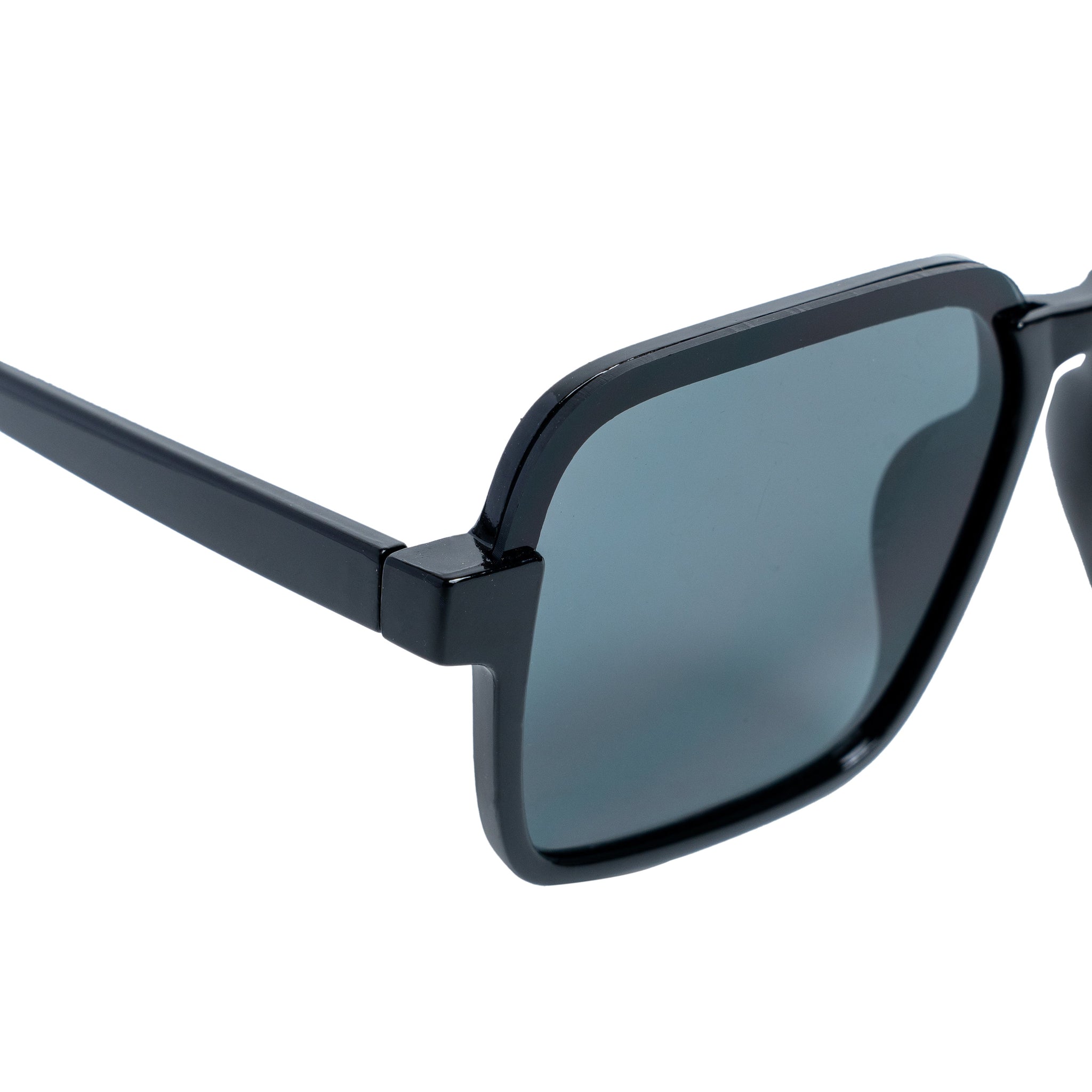 Chokore Bold Square Sunglasses with UV 400 protection (Black)