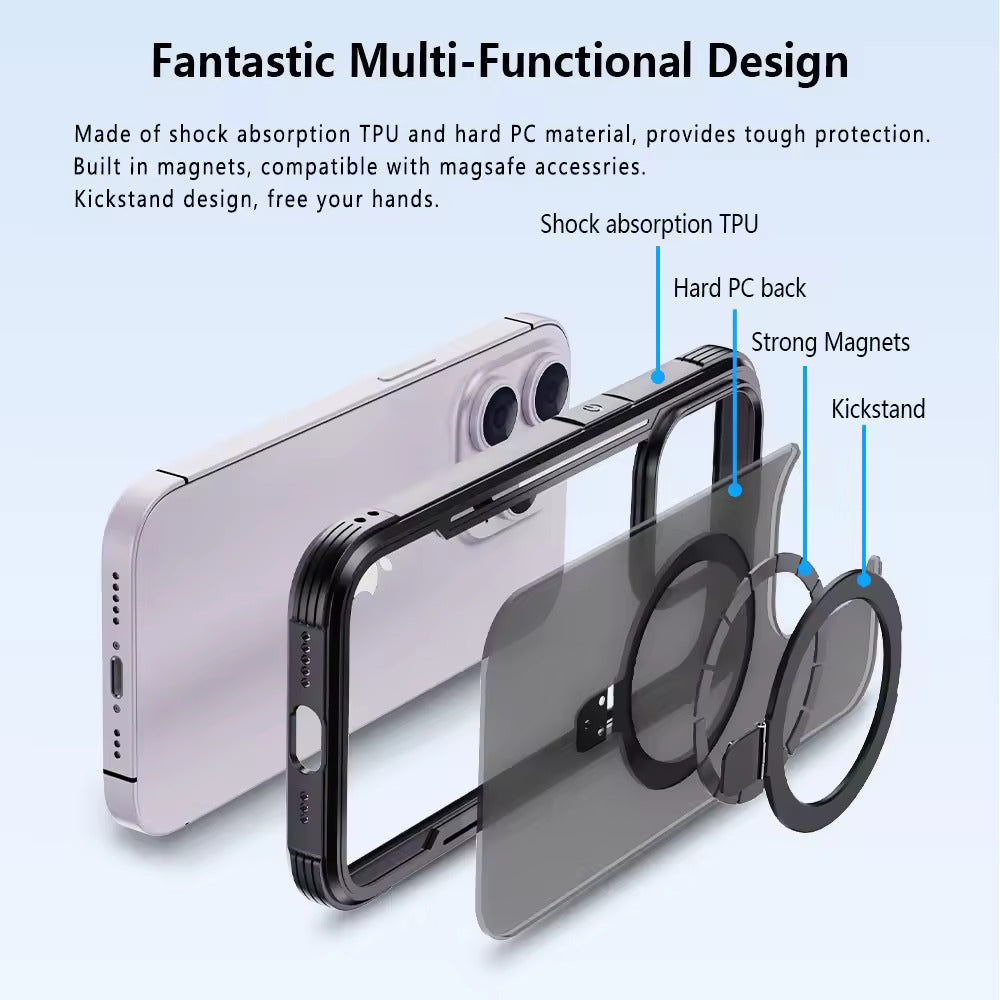 Chokore Chokore Invisible Bracket Mobile Cover with Ring Stand  