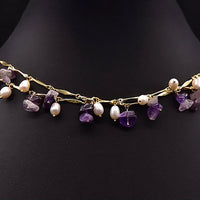 Chokore Chokore Amethyst Pearl Long Necklace