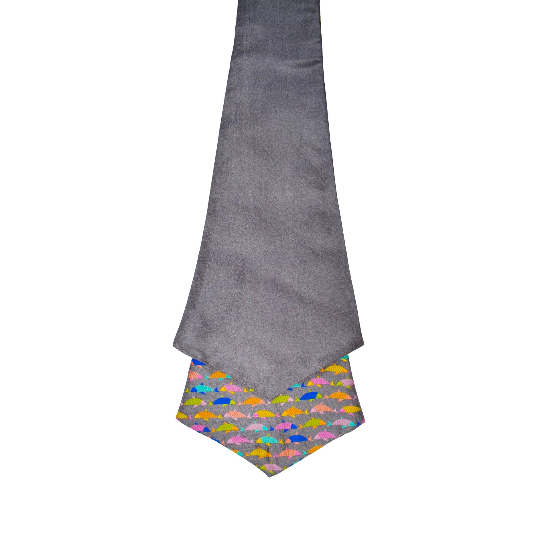 Chokore Chokore multicolor Fish print Silk Cravat Chokore multicolor Fish print Silk Cravat 