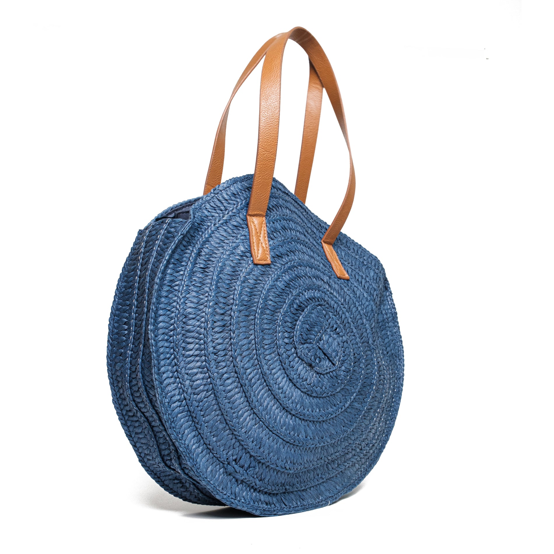 Chokore Chokore Round Beach Bag in Blue Chokore Round Beach Bag in Blue 