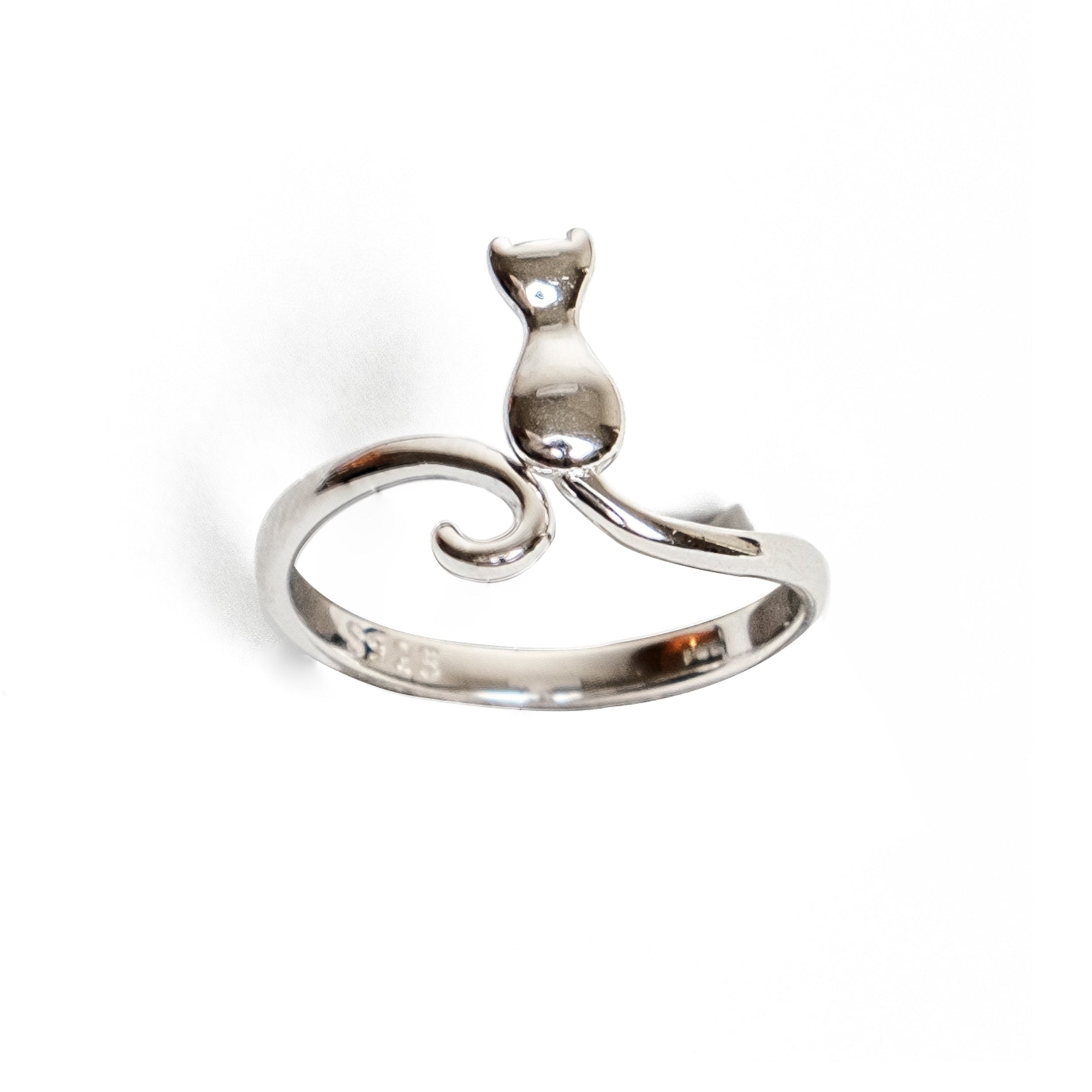 Chokore Chokore Sterling Silver Cute Kitten Ring Chokore Sterling Silver Cute Kitten Ring 