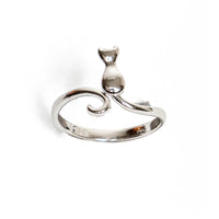 Chokore Chokore Sterling Silver Cute Kitten Ring