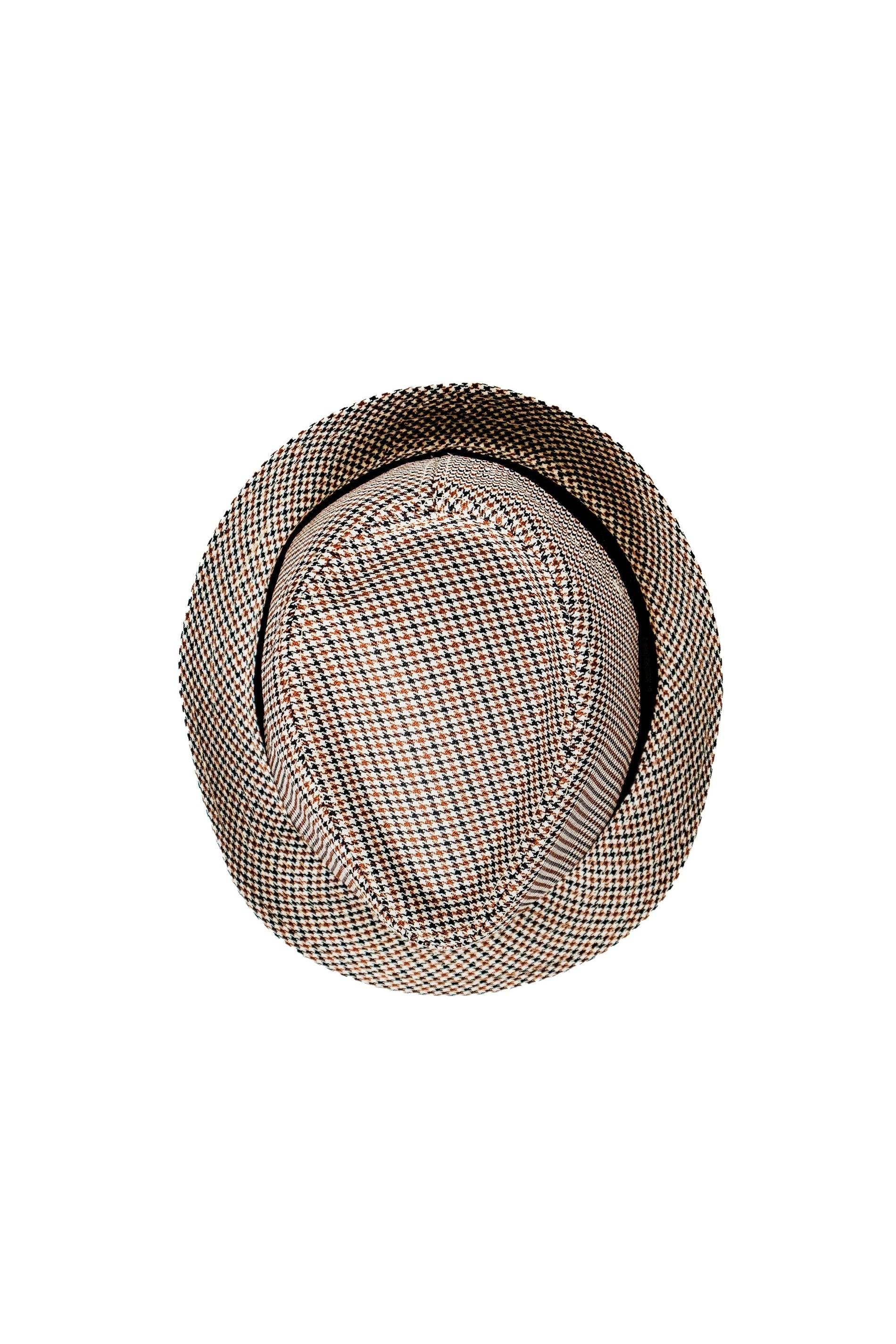 Chokore Chokore Fedora Hat in Houndstooth Pattern (Light Grey) Chokore Fedora Hat in Houndstooth Pattern (Light Grey) 