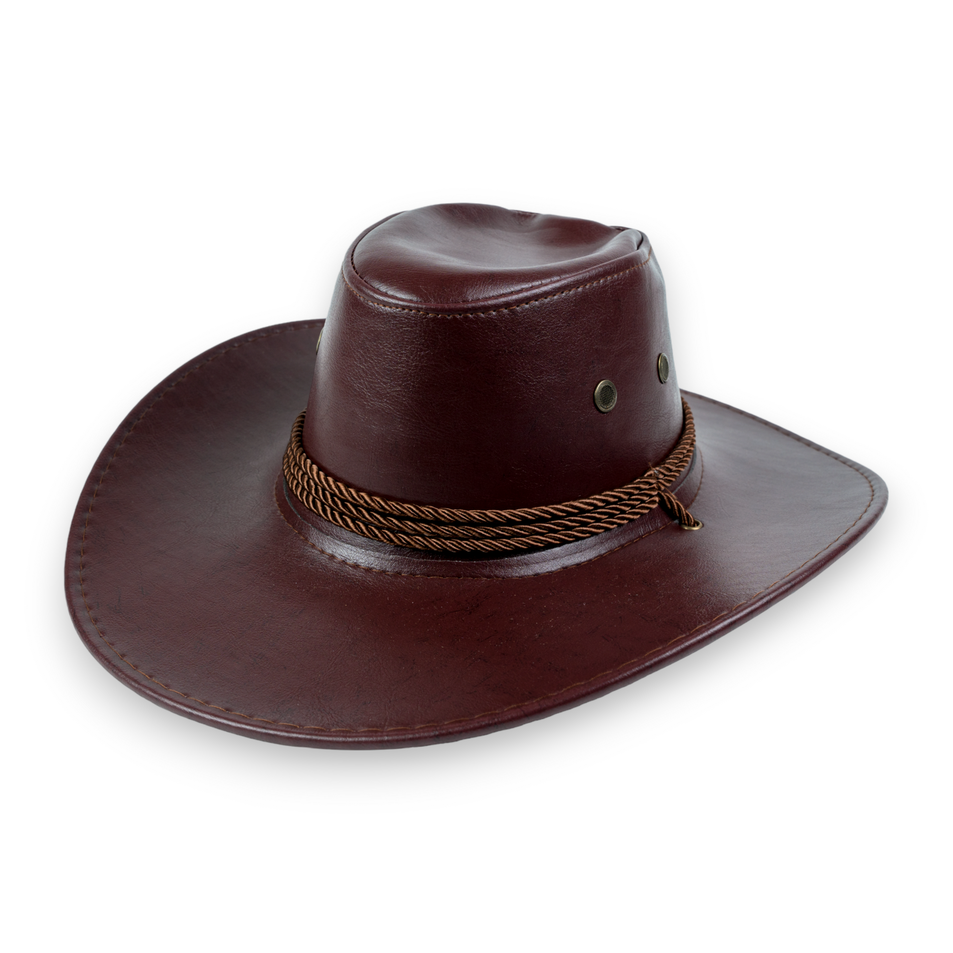 Chokore Chokore PU Leather Cowboy Hat (Chocolate Brown) Chokore PU Leather Cowboy Hat (Chocolate Brown) 