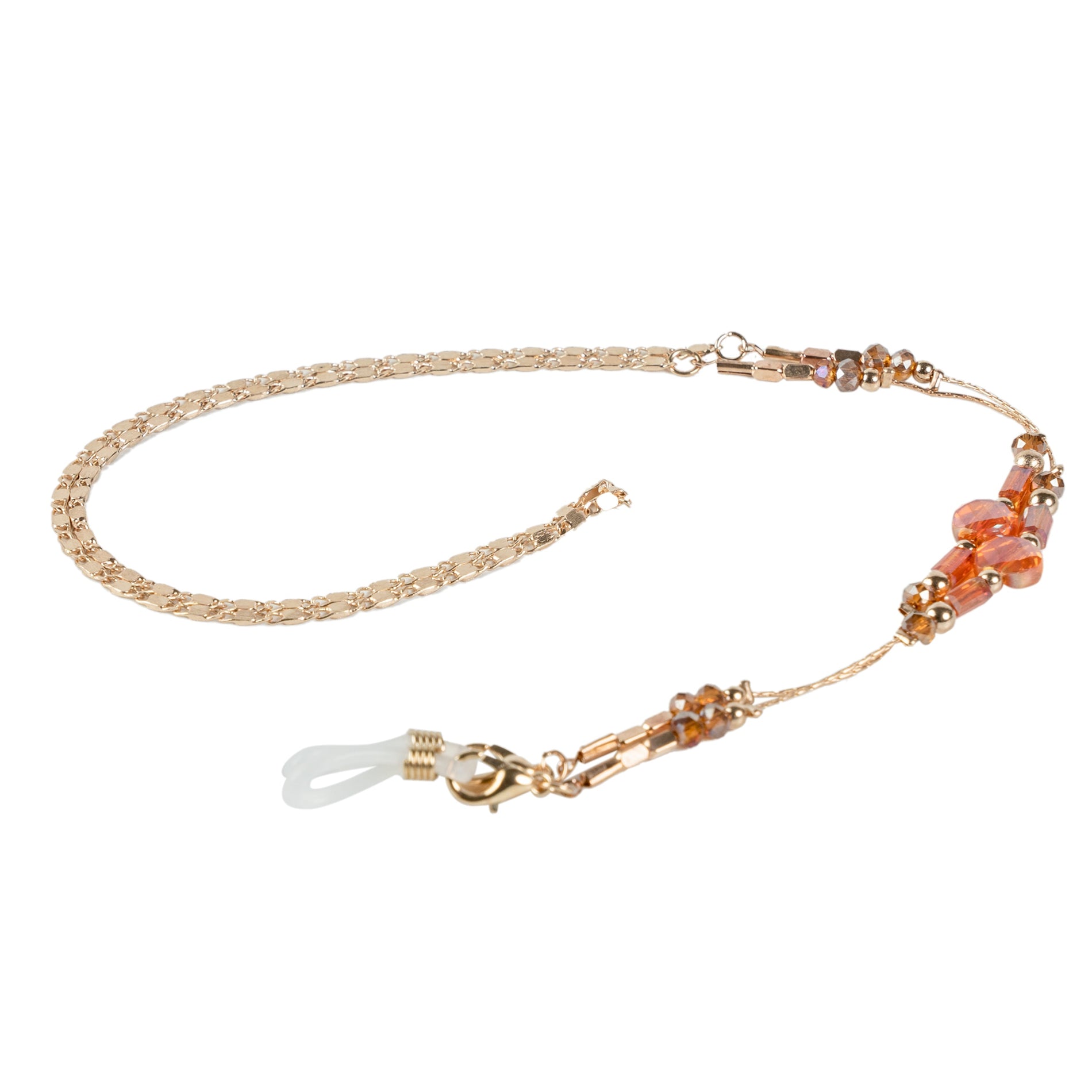 Chokore Chokore Vintage Bead EyeGlass Chain (Orange) Chokore Vintage Bead EyeGlass Chain (Orange) 