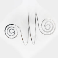 Chokore Chokore Swirl Upper Arm cuff  (Silver)