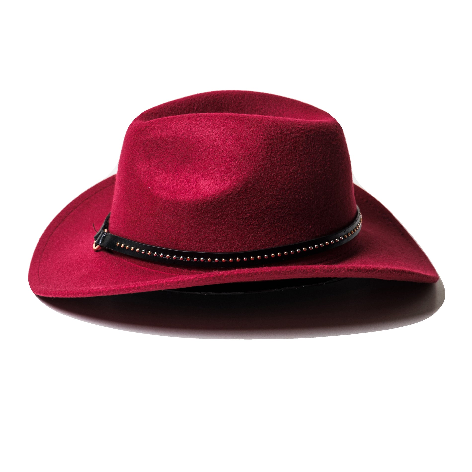 Chokore Chokore Cowboy Hat with Belt Band (Burgundy) Chokore Cowboy Hat with Belt Band (Burgundy) 