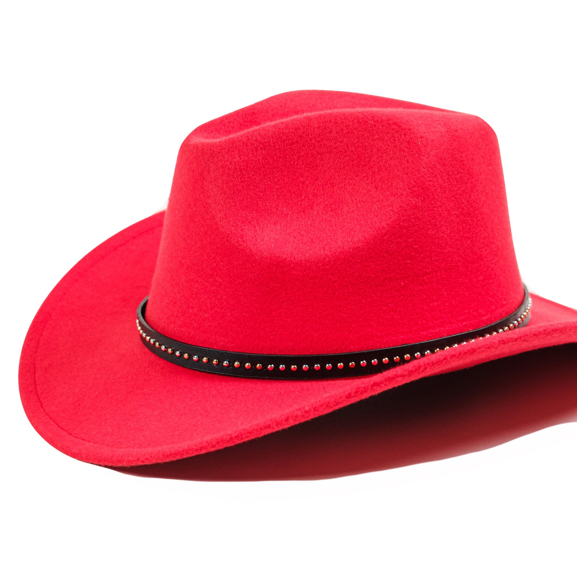 Chokore Chokore Cowboy Hat with Belt Band (Red) Chokore Cowboy Hat with Belt Band (Red) 