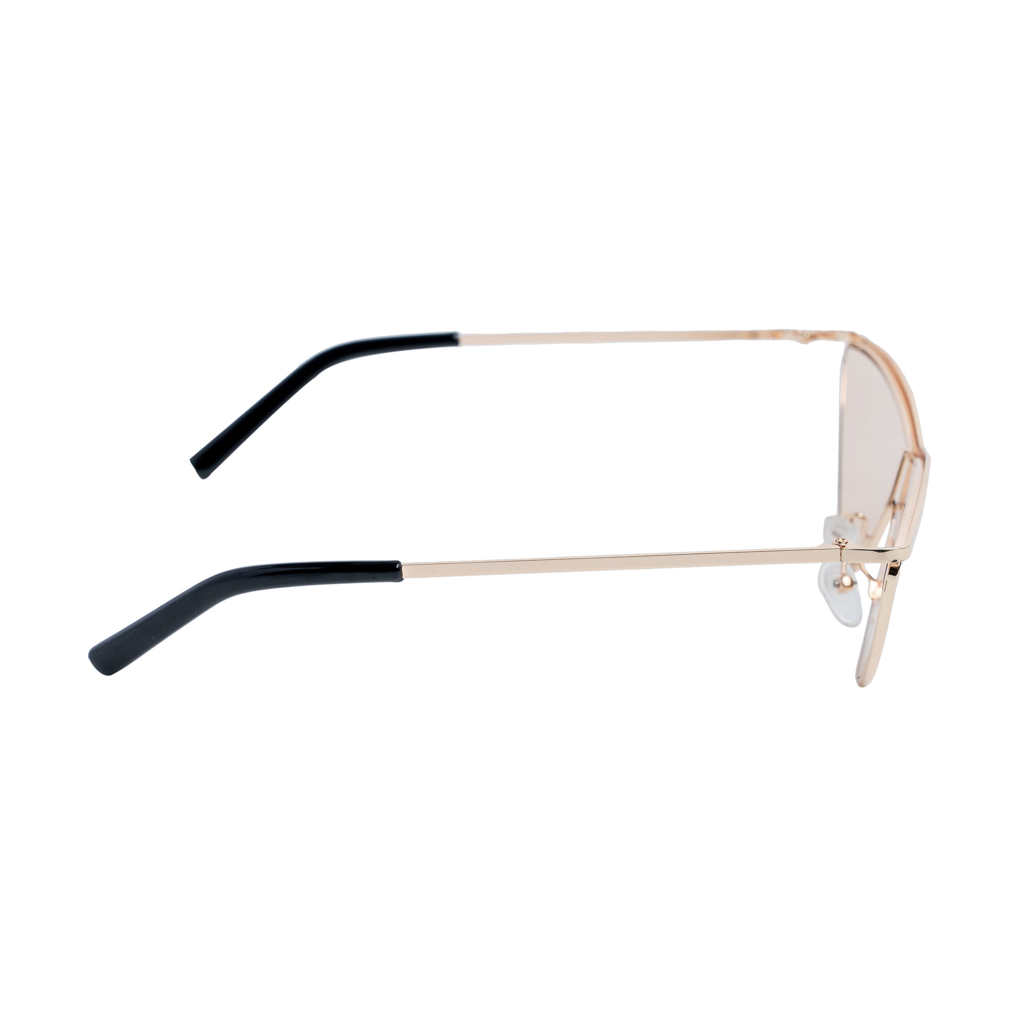 Chokore Cat-Eye Sunglasses with Metal Frame (Golden)